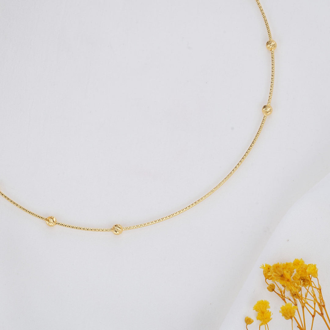 92.5 Silver 24kt Gold Plated Henisha Hasli Necklace
