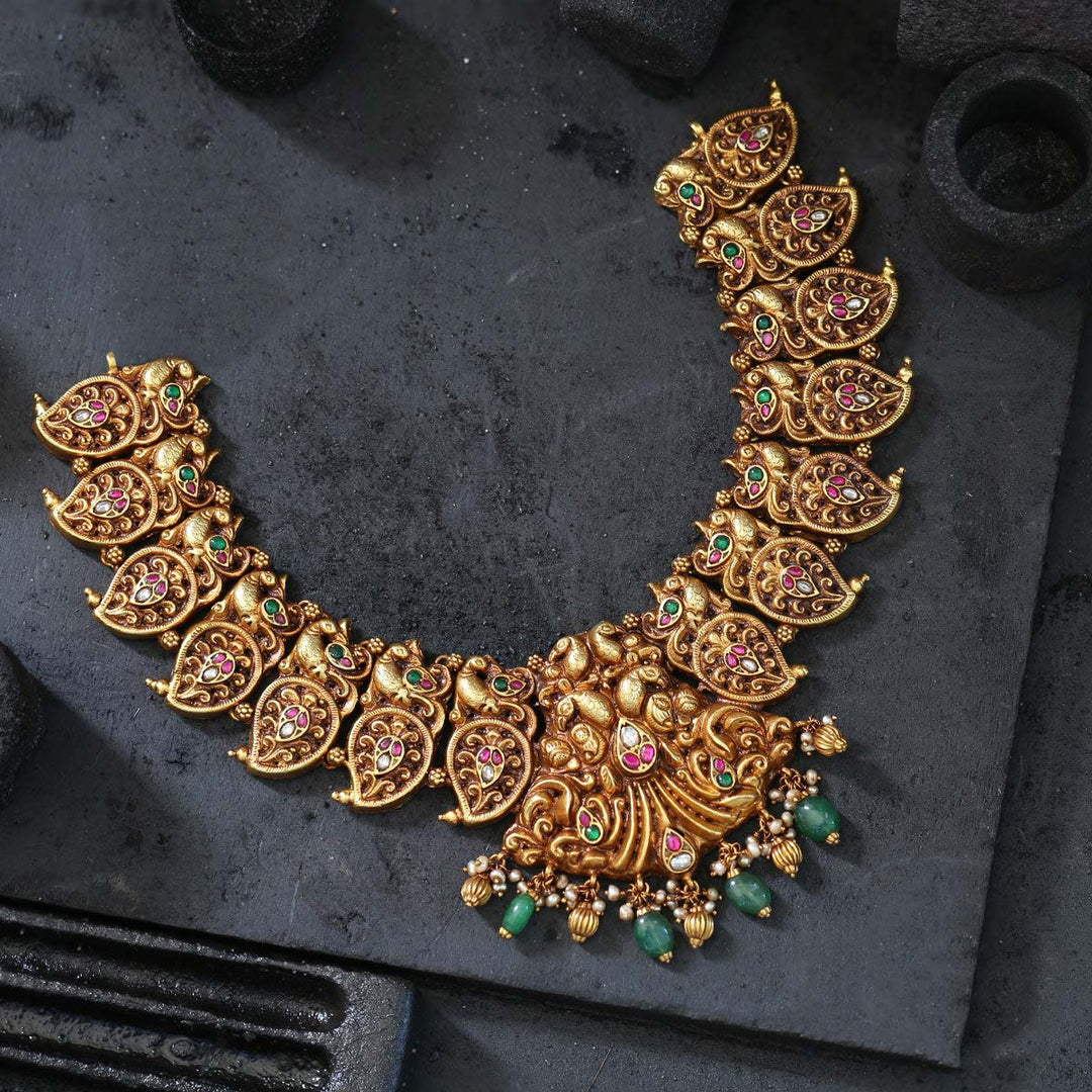 Pure 92.5 Silver Whimsy Antique Necklace | SHOBITAM