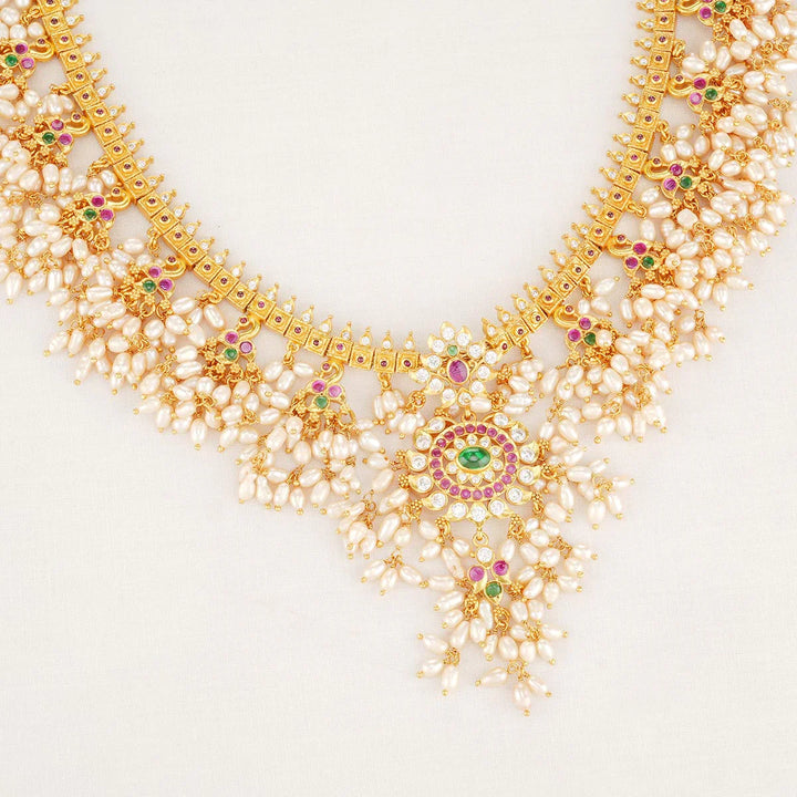 92.5 Silver Padmini Guttapusalu Necklace