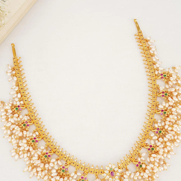 92.5 Silver Padmini Guttapusalu Necklace