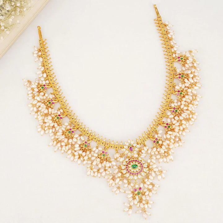 92.5 Silver Padmini Guttapusalu Necklace