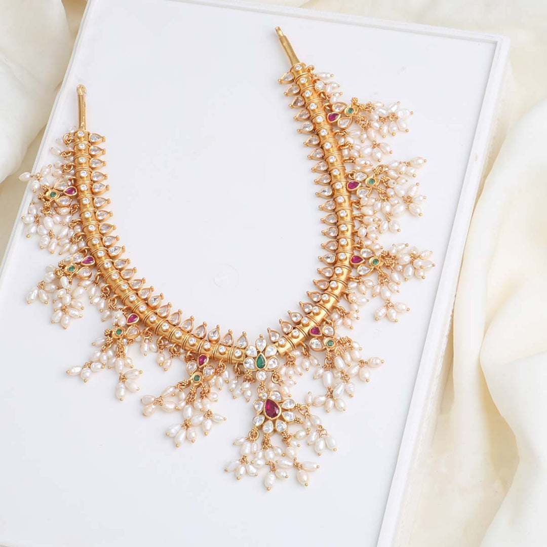 Pure 92.5 Silver Lakhi Guttapusalu Necklace | SHOBITAM