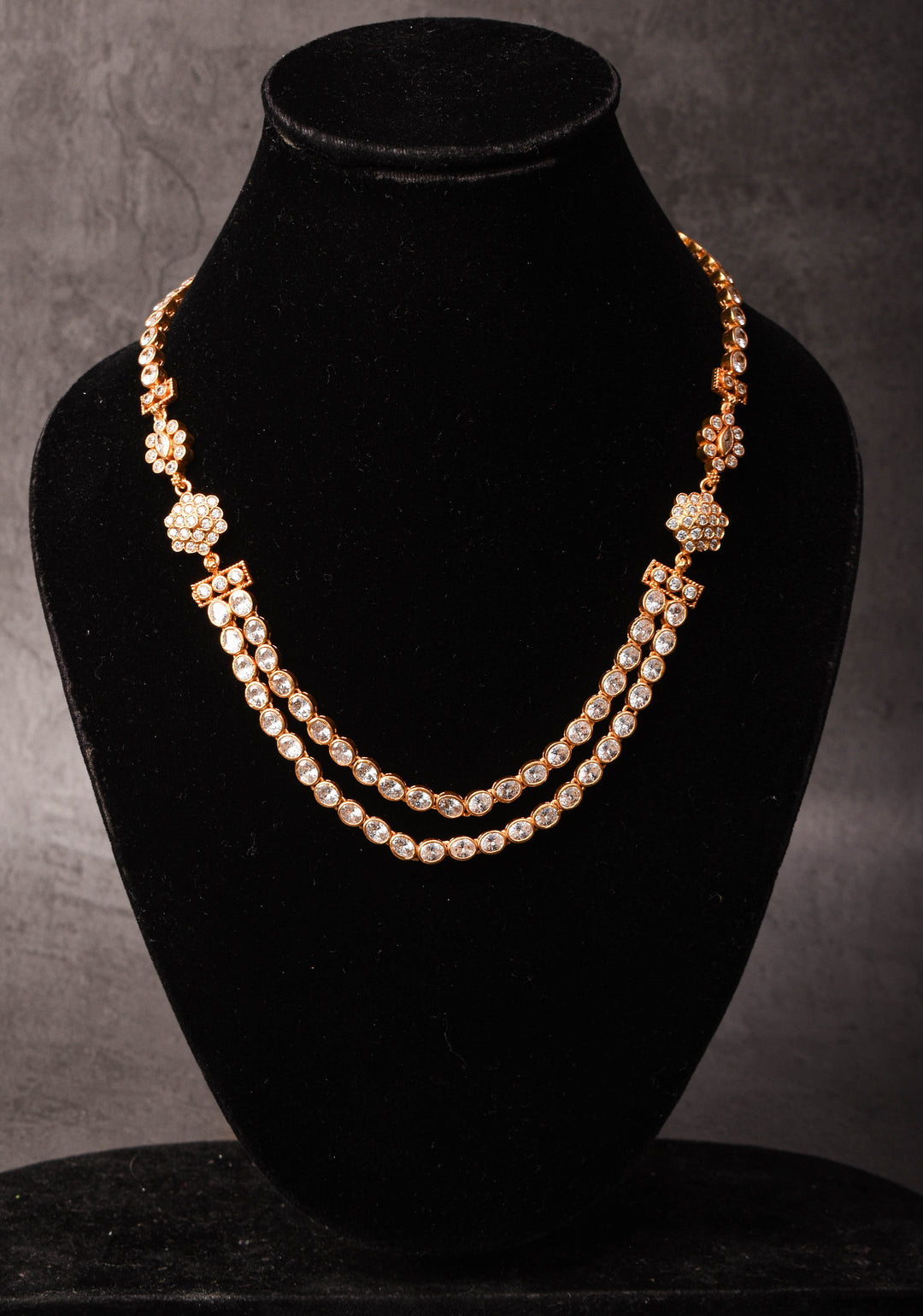 92.5 Silver Diya White Necklace