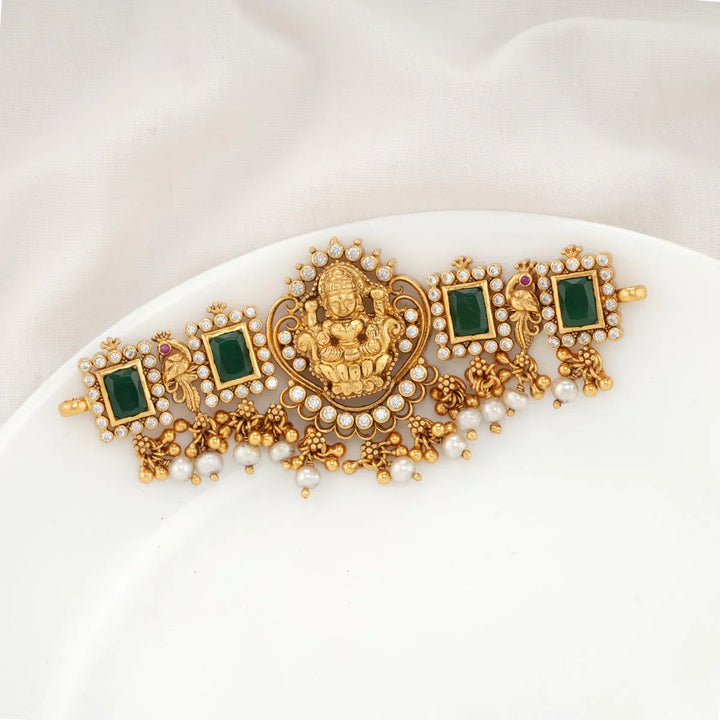 92.5 Silver, 24 kt Gold-Plated Vaibhavi Short Choker