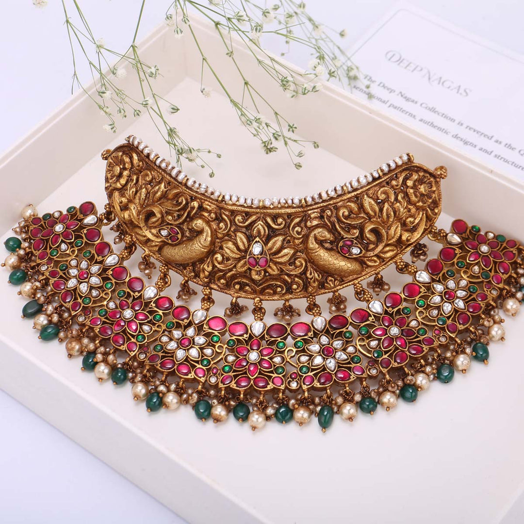 Pure 92.5 Silver Nemaliya Choker | SHOBITAM