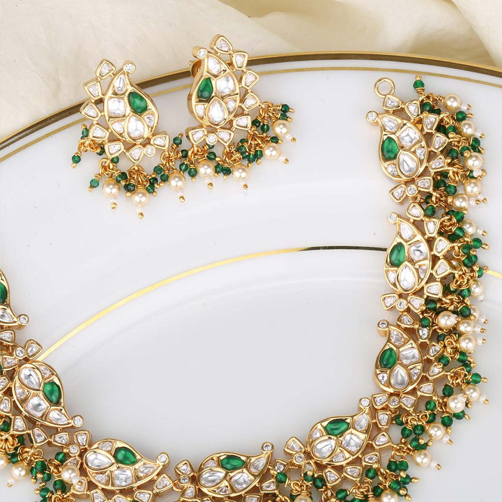 92.5 Silver Anushka Choker Set