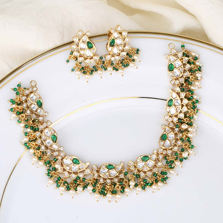 92.5 Silver Anushka Choker Set