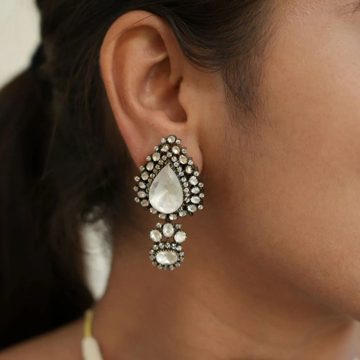 92.5 Silver, Lunar Beauty Victorian Choker Set