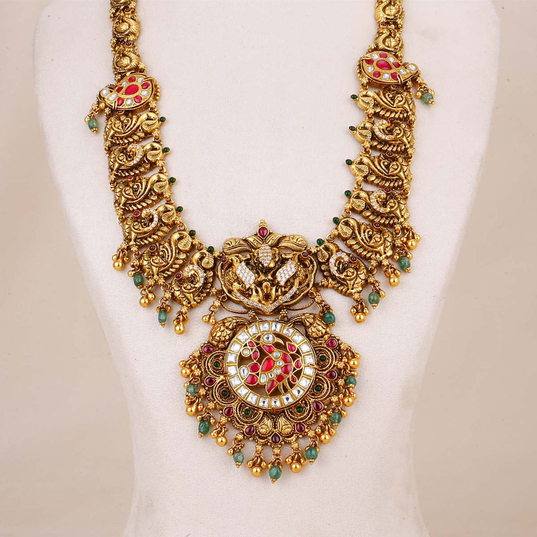 Pure 92.5 Silver Sitha Mayuric Necklace | SHOBITAM