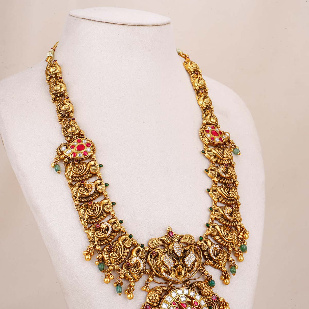 Pure 92.5 Silver Sitha Mayuric Necklace | SHOBITAM
