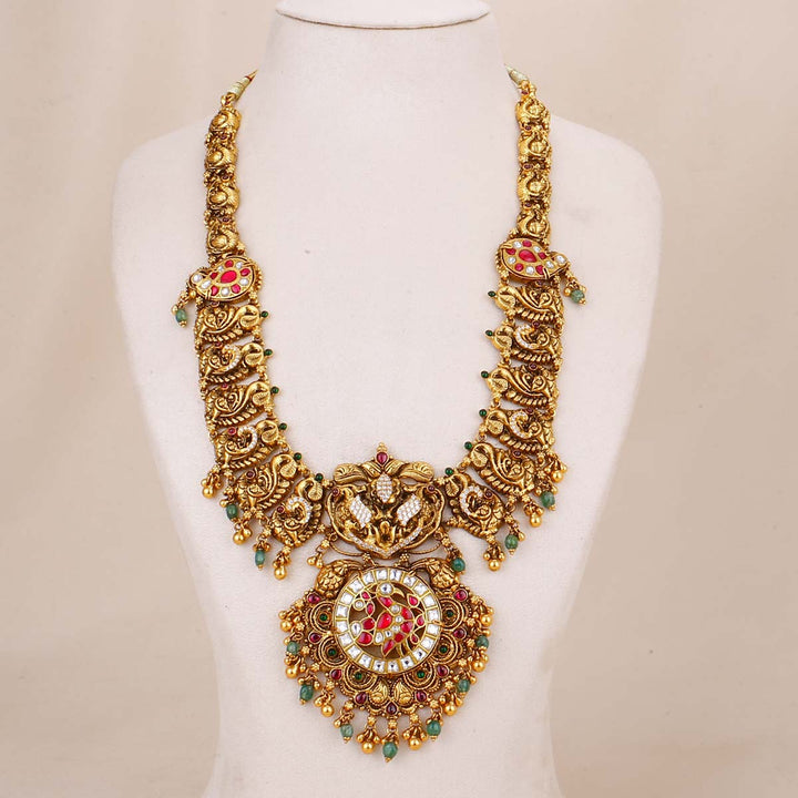 Pure 92.5 Silver Sitha Mayuric Necklace | SHOBITAM