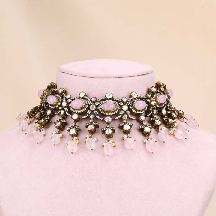 Pure 92.5 Silver Style Icon Victorian Choker Set | SHOBITAM