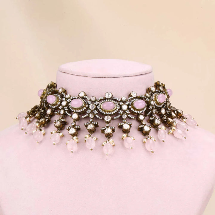 92.5 Silver Style Icon Victorian Choker Set
