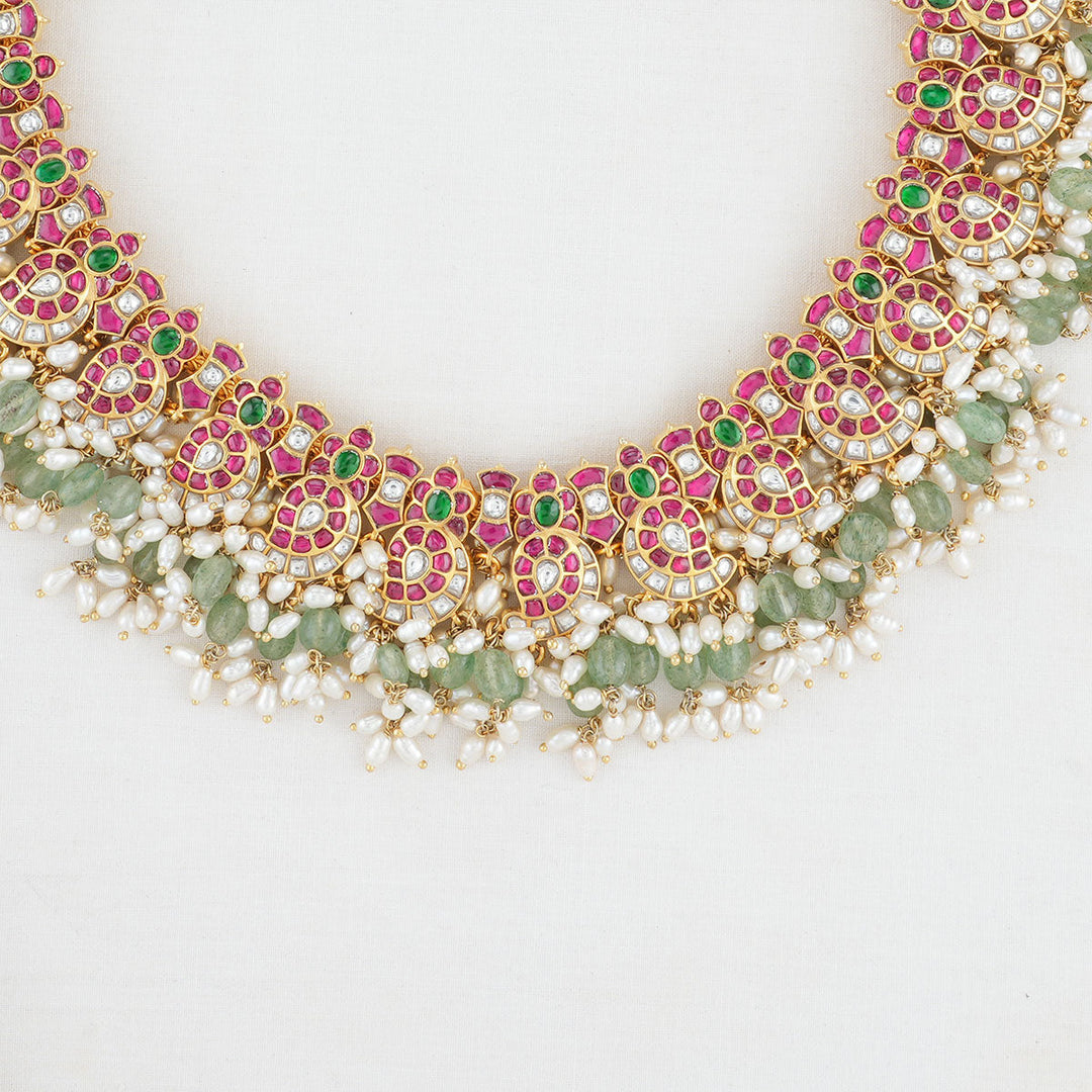 Pure 92.5 Silver Salika Kundan Necklace | SHOBITAM