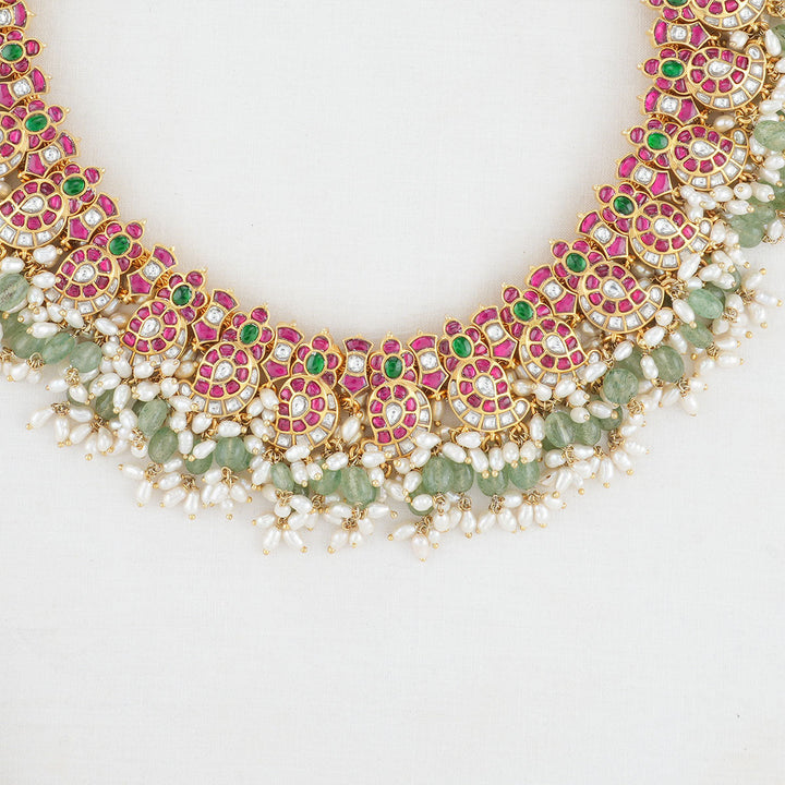 Pure 92.5 Silver Salika Kundan Necklace | SHOBITAM