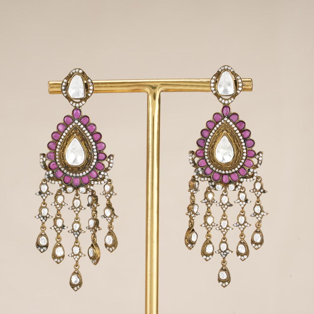 Pure 92.5 Silver Karunika Victorian Necklace Set | SHOBITAM