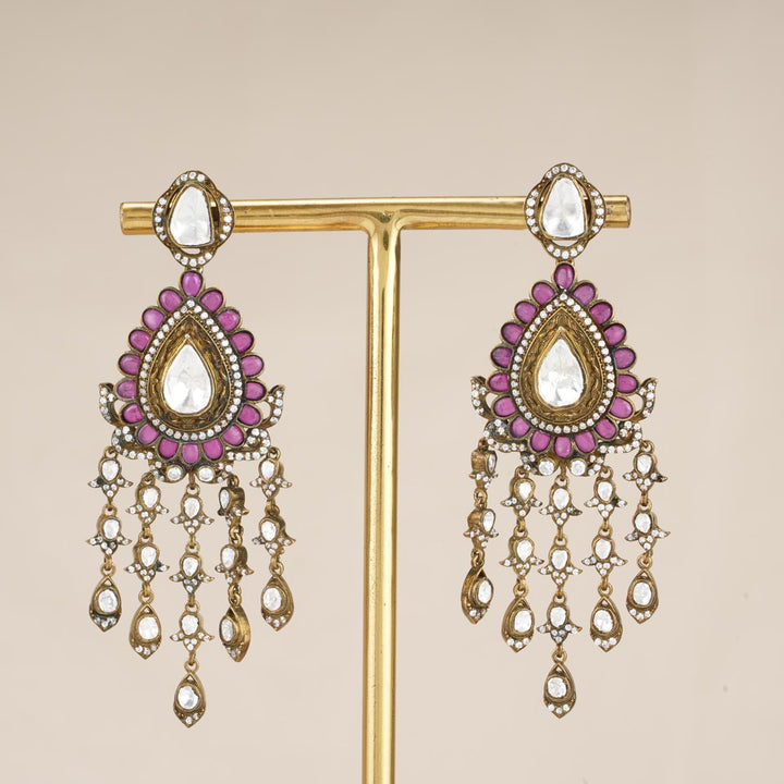 Pure 92.5 Silver Karunika Victorian Necklace Set | SHOBITAM