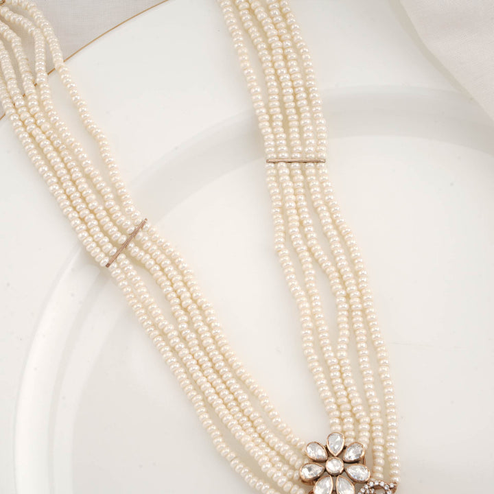 Pure 92.5 Silver Prinim Victorian Long Necklace | SHOBITAM