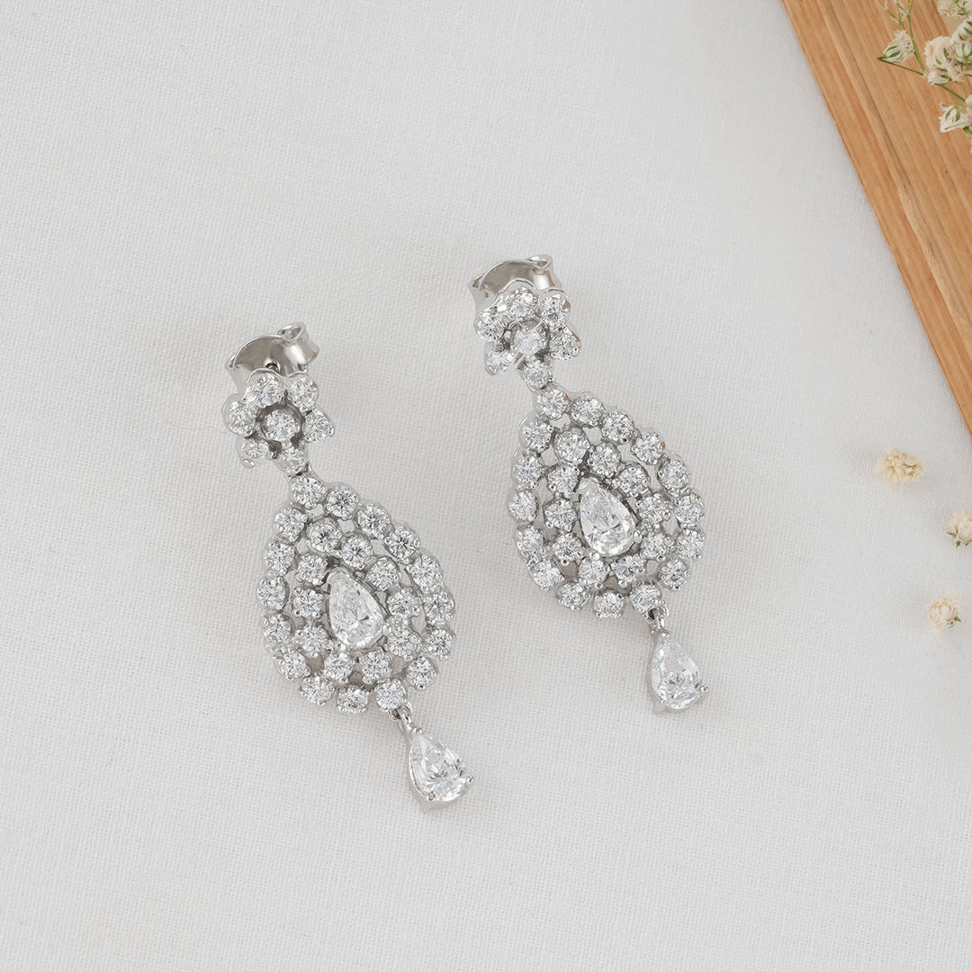 Pure 92.5 Silver Manasi Necklace Set | SHOBITAM