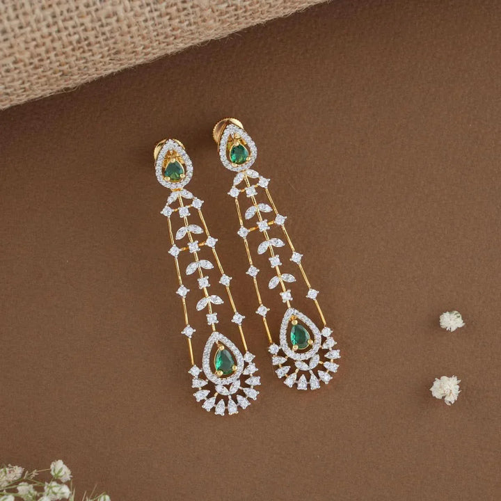 92.5 Silver 24 Ct Gold Plated  Icicle  choker Set