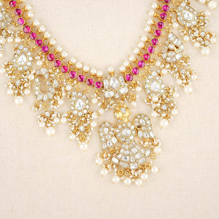 Pure 92.5 Silver Kanishka Kundan Necklace | SHOBITAM