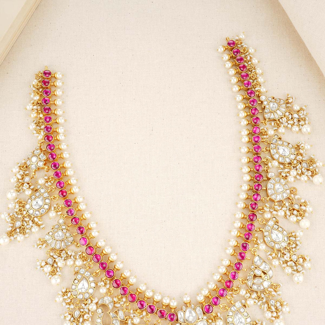 Pure 92.5 Silver Kanishka Kundan Necklace | SHOBITAM
