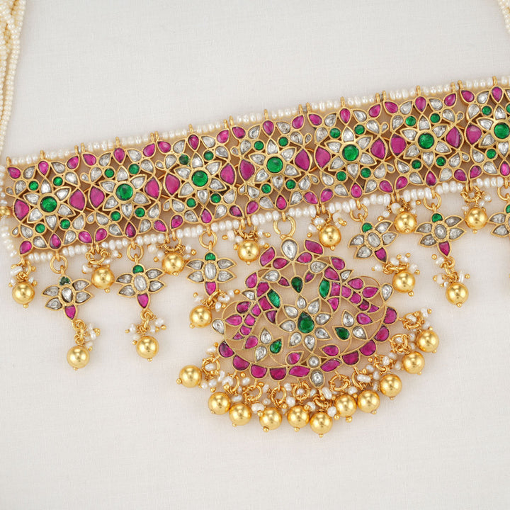 Pure 92.5 Silver Tovuq Kundan Choker | SHOBITAM