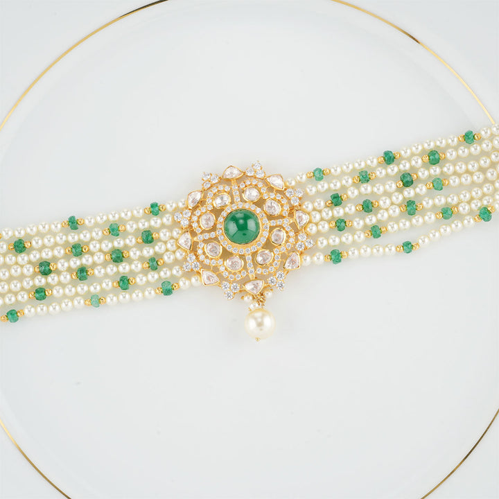 Pure 92.5 Silver Hamsik Choker Set | SHOBITAM