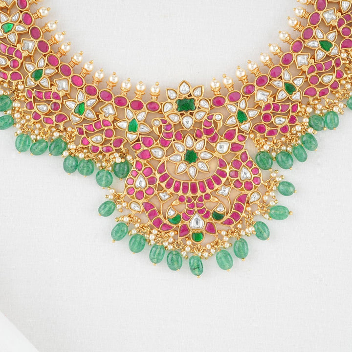 Pure 92.5 Silver 92.5 Silver, 24 kt Gold-Plated Surani Short Necklace | SHOBITAM