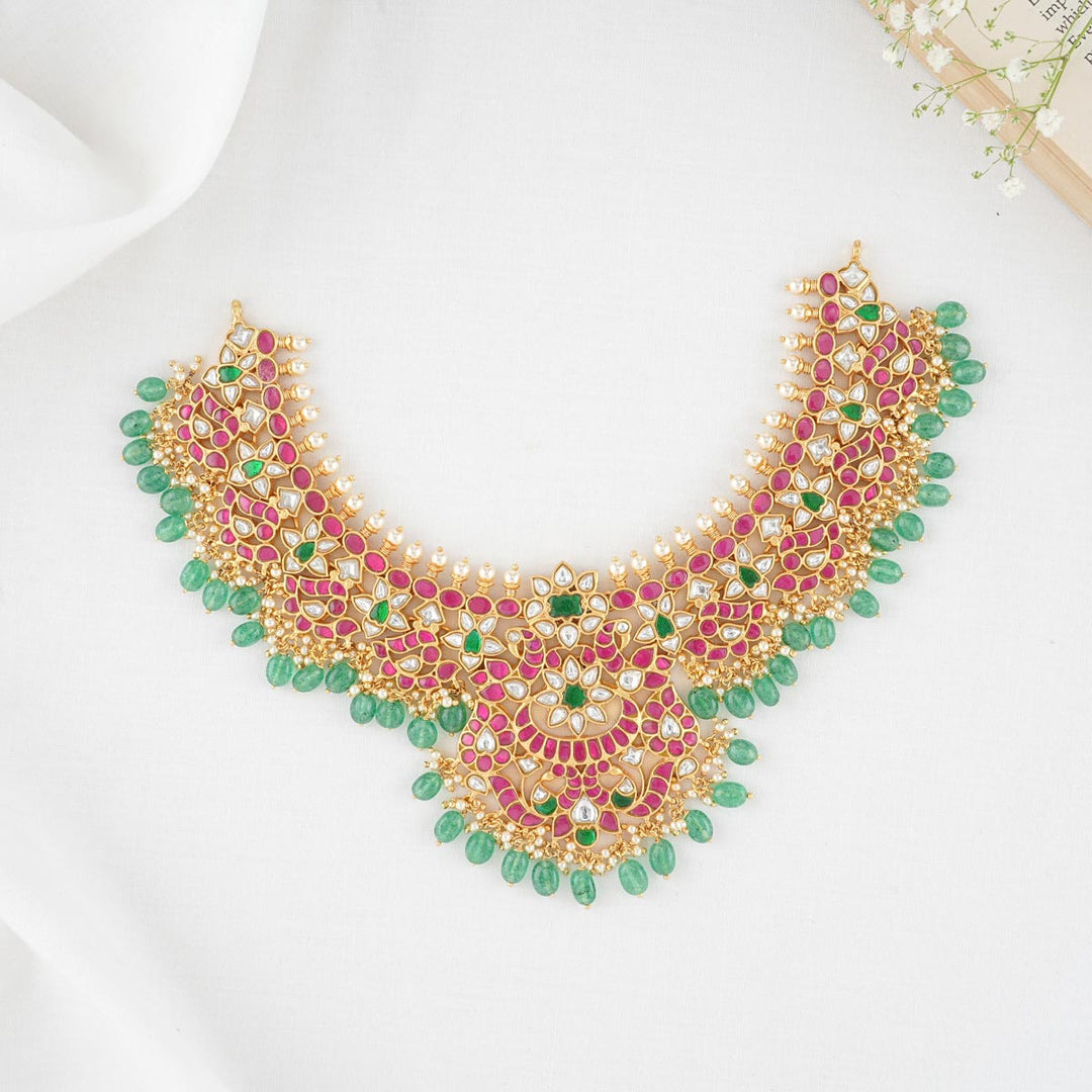 Pure 92.5 Silver 92.5 Silver, 24 kt Gold-Plated Surani Short Necklace | SHOBITAM