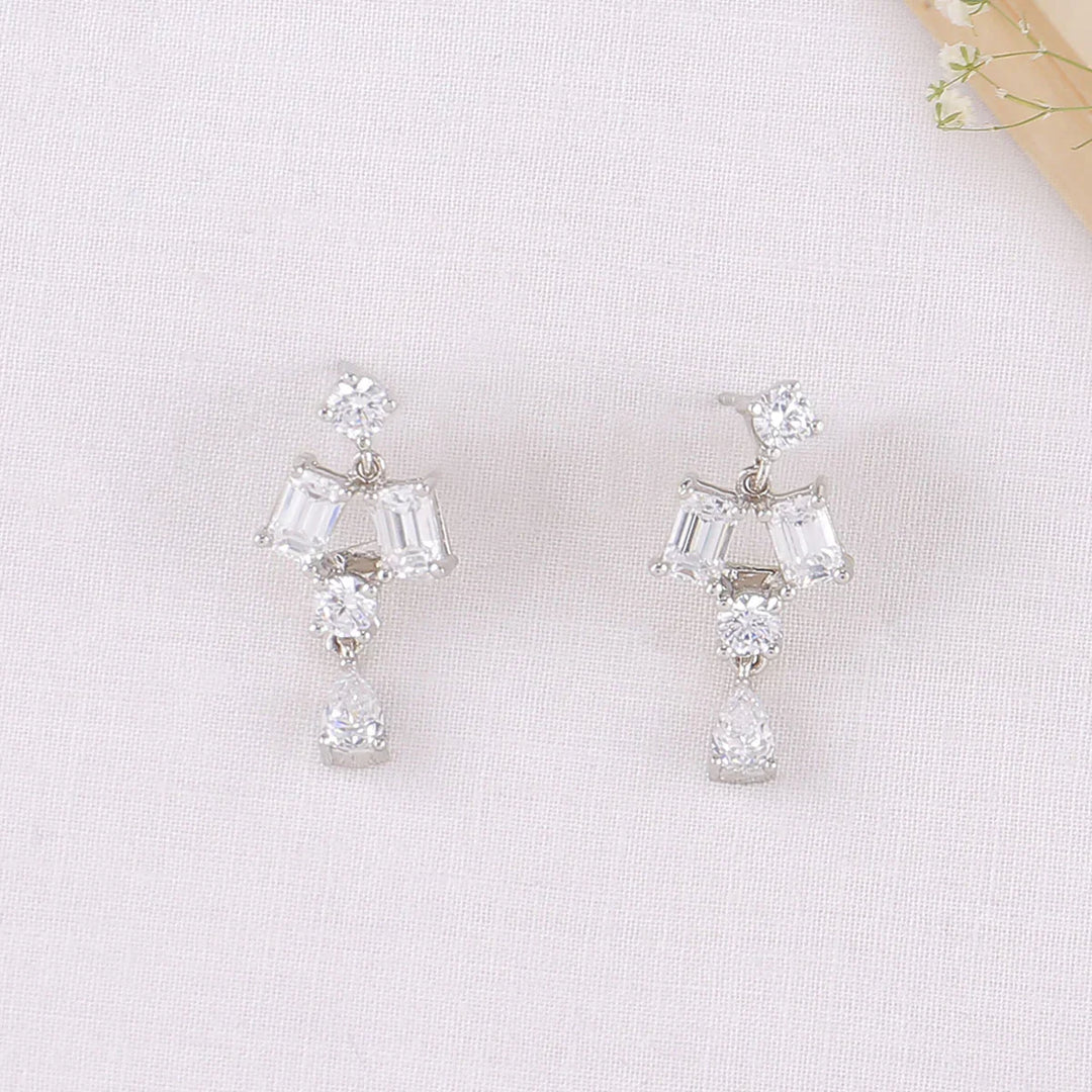 92.5 Silver CZ Necklace Set