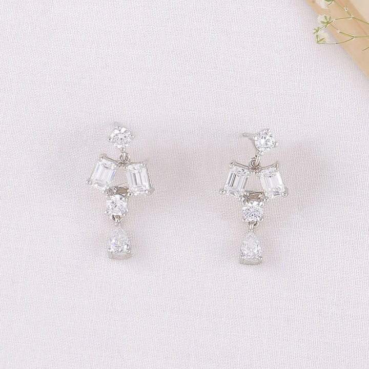 92.5 Silver CZ Necklace Set
