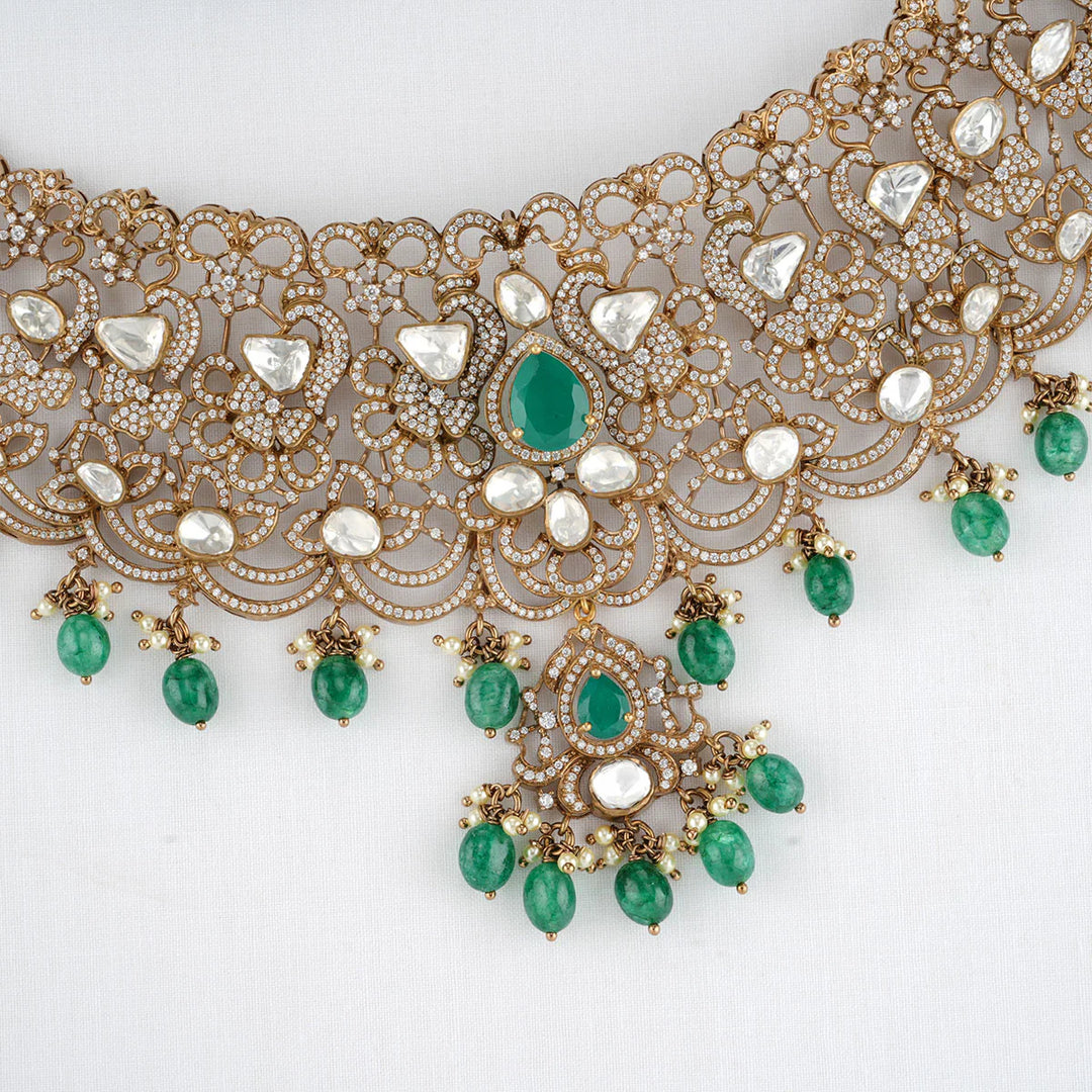 92.5 Silver, Detina Victorian Choker Set