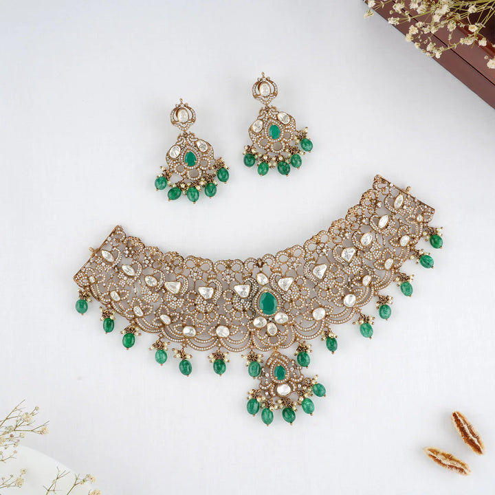 92.5 Silver, Detina Victorian Choker Set