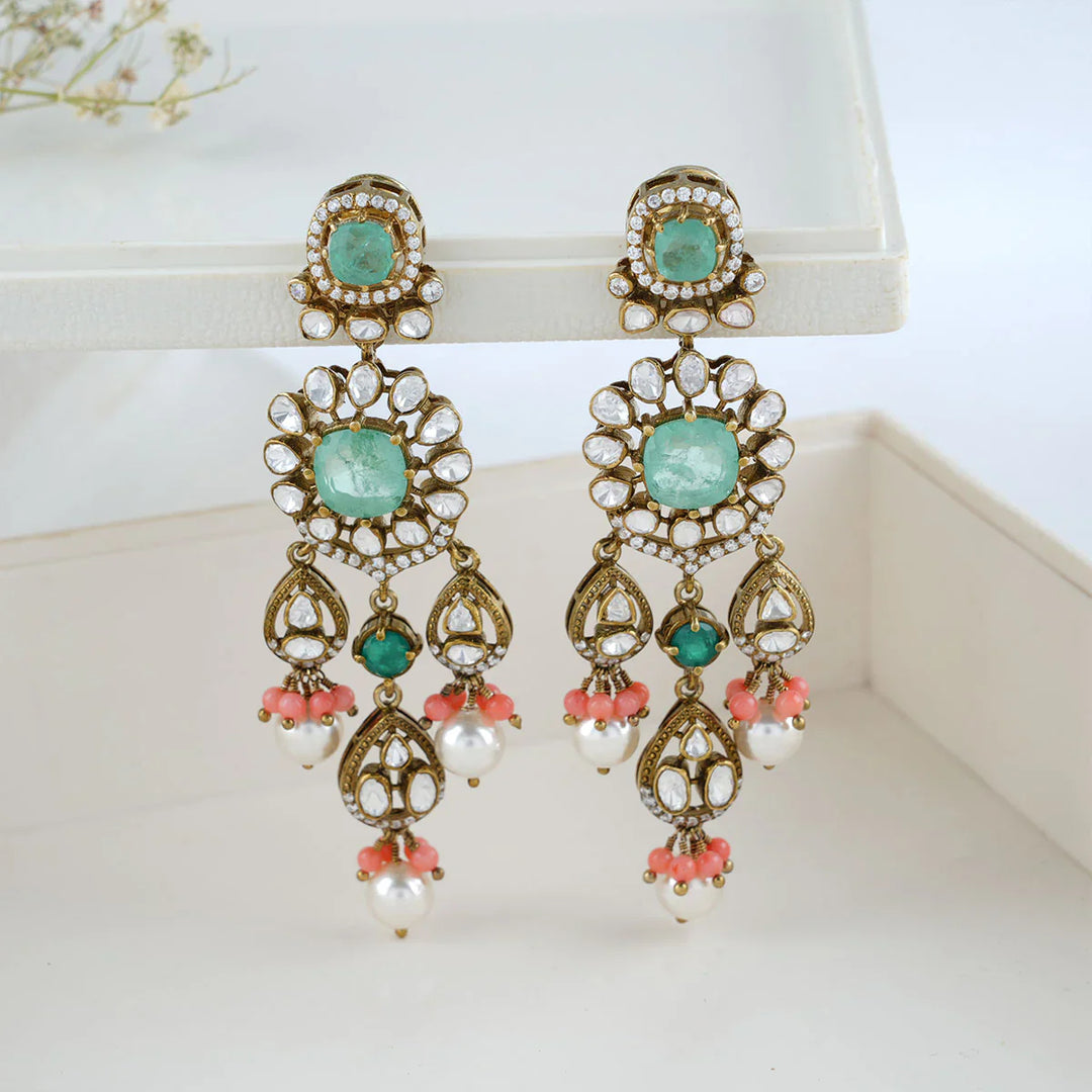 92.5 Pure Silver, Amisha Victorian Choker Set