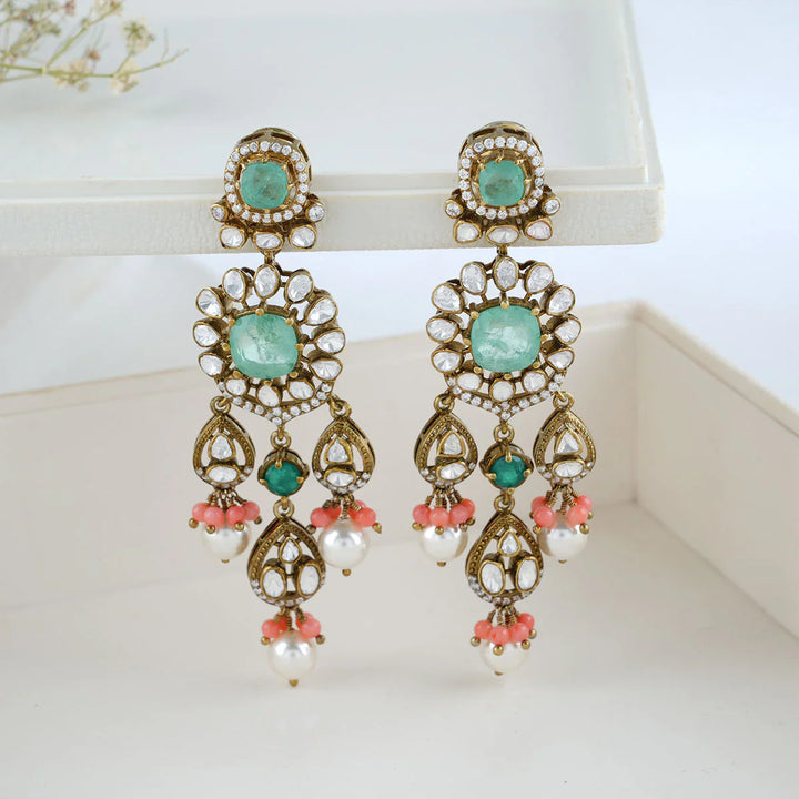 92.5 Pure Silver, Amisha Victorian Choker Set