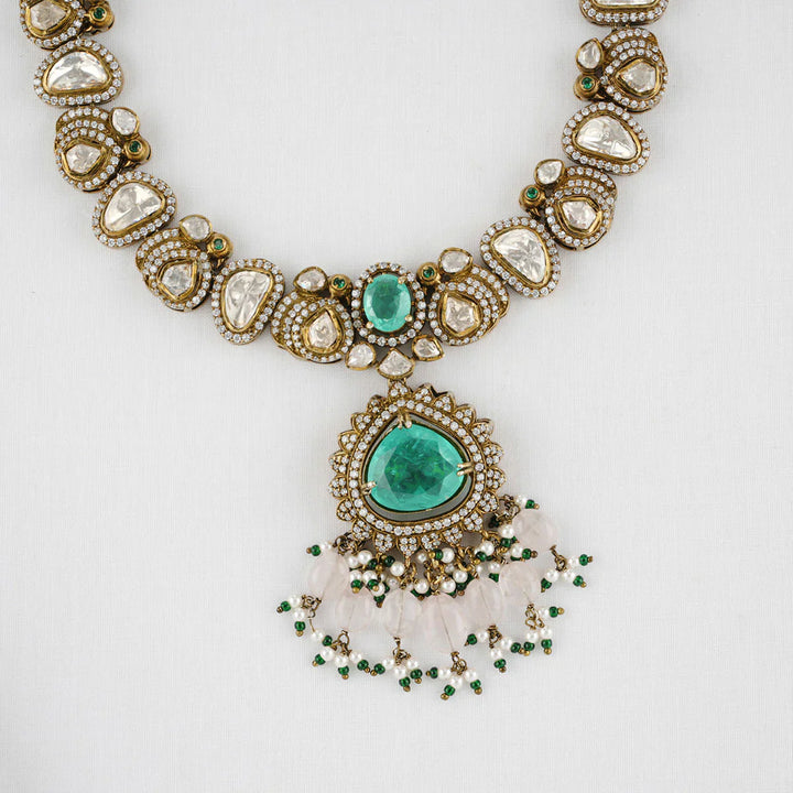 92.5 Silver Celestial Victorian Necklace Set