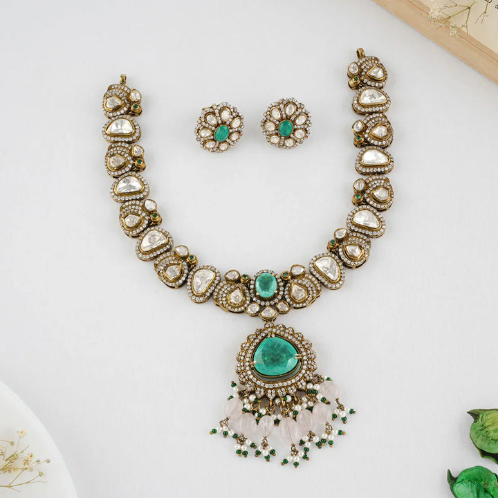 92.5 Silver Celestial Victorian Necklace Set