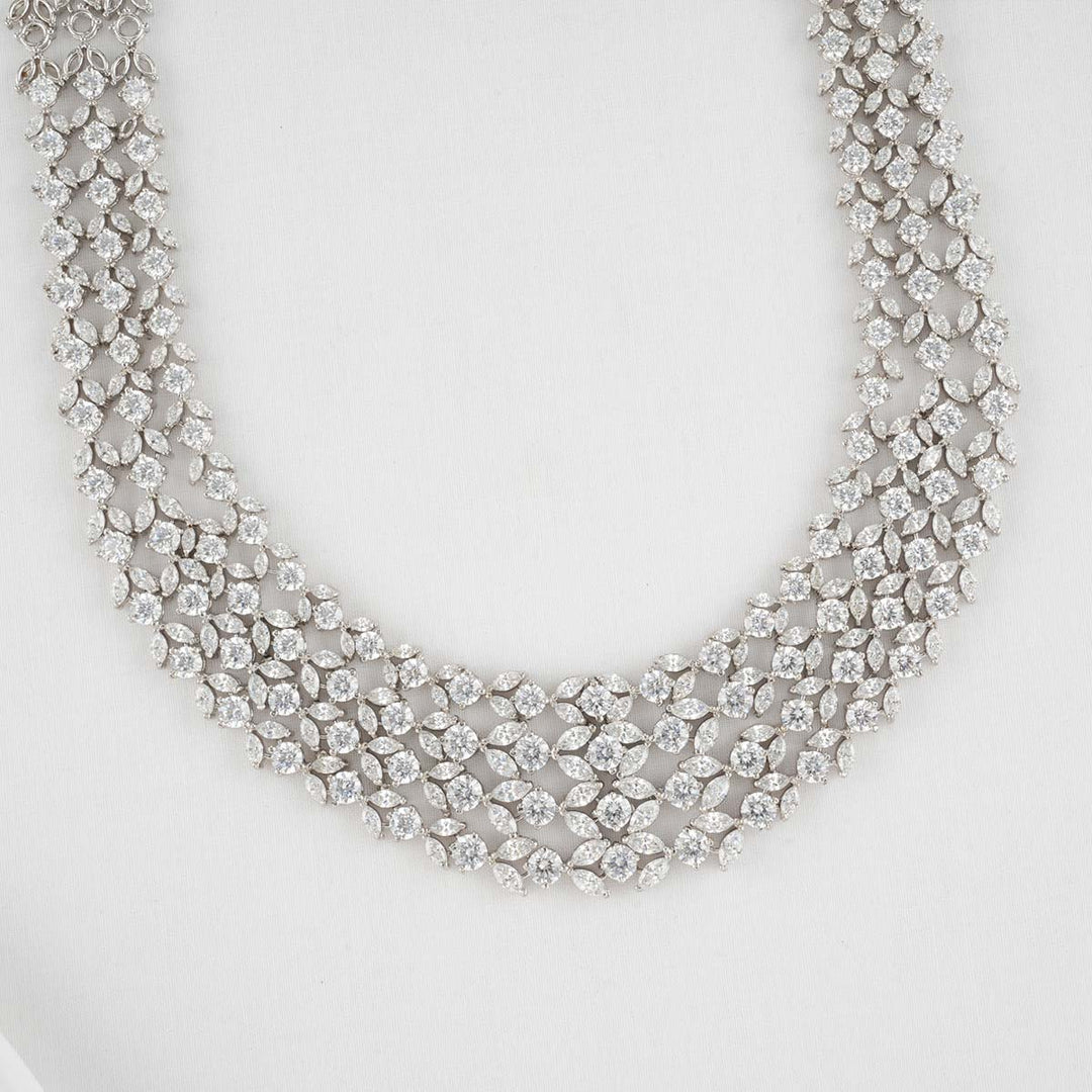 92.5 Pure Silver, Komalika Necklace Set