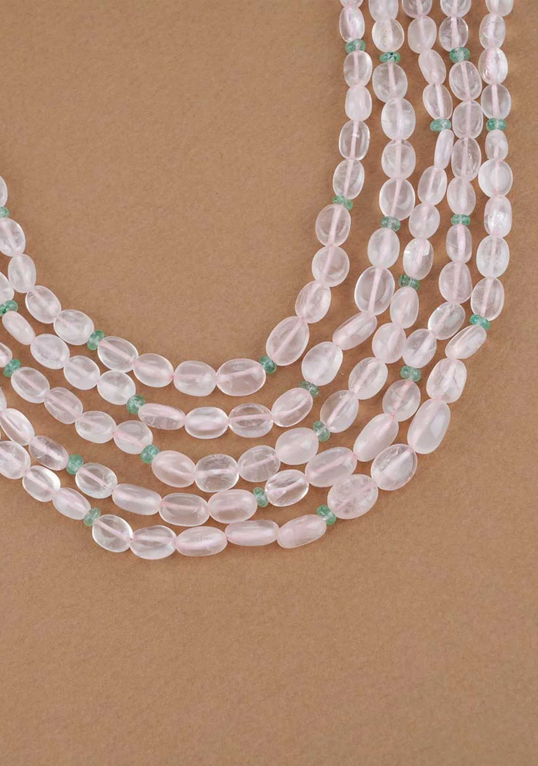 92.5 Silver 24 Ct Gold Plated Blooming Beads Necklace Set