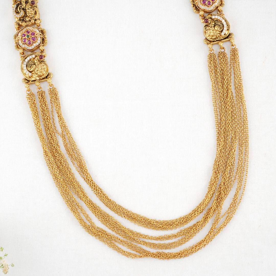 92.5 Silver, Lithik Nagas Long Necklace