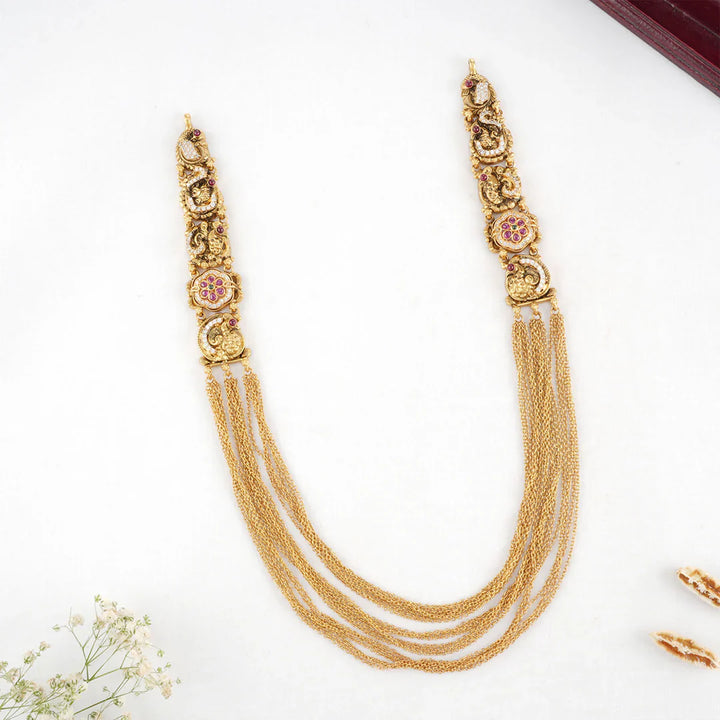 92.5 Silver, Lithik Nagas Long Necklace