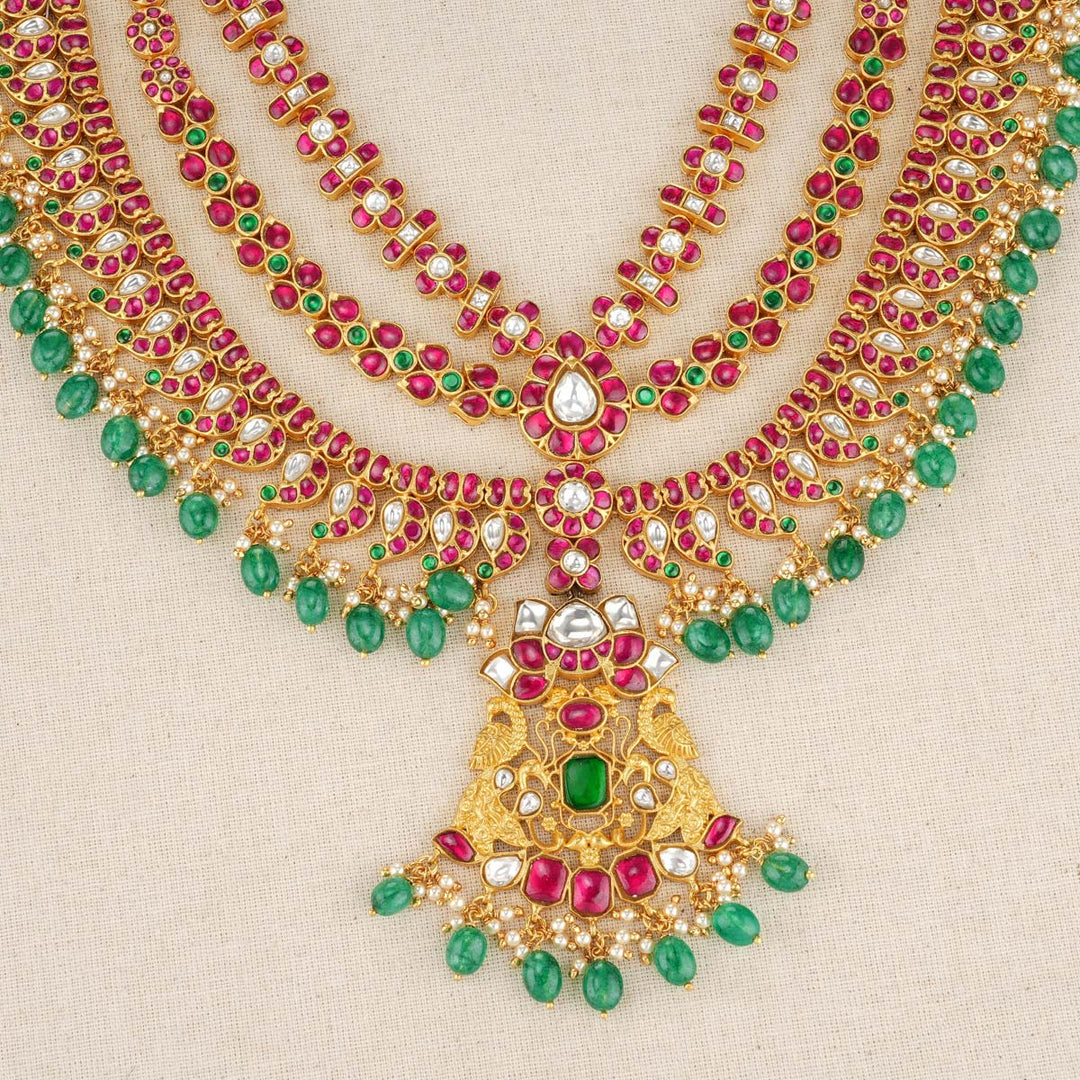92.5 Pure Silver, 24 kt Gold-Plated Ambrosia Long Necklace