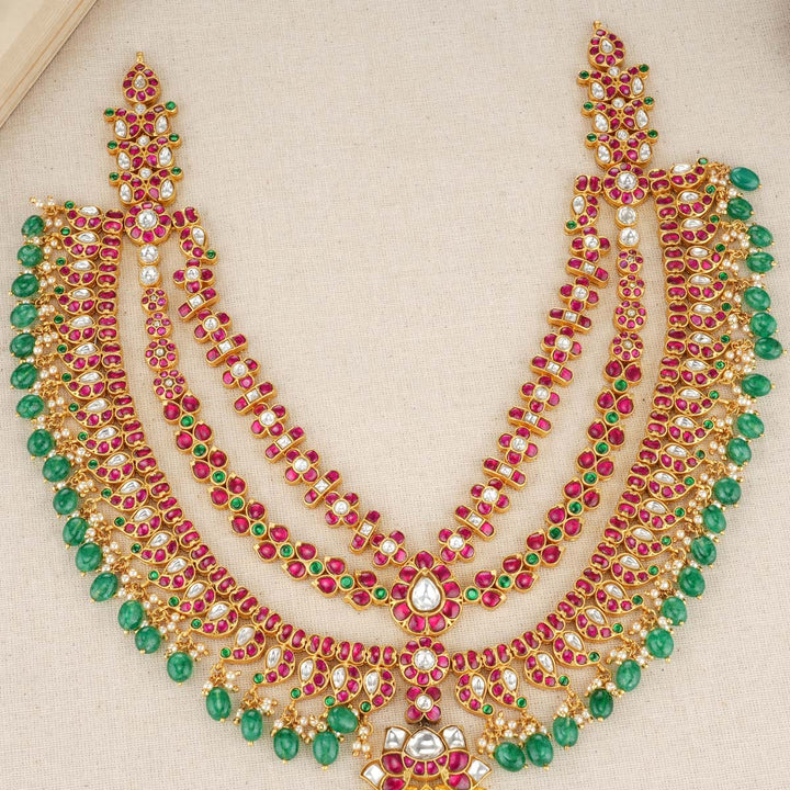 92.5 Pure Silver, 24 kt Gold-Plated Ambrosia Long Necklace