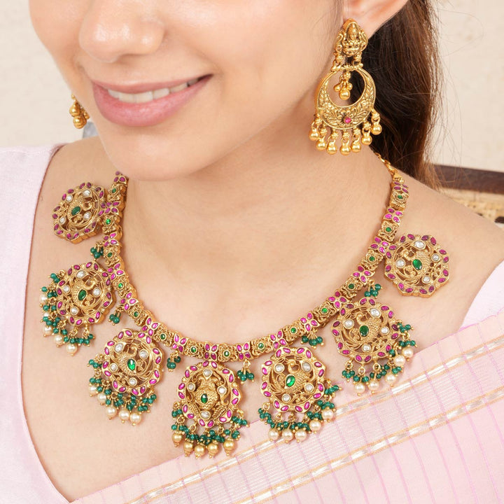 92.5 Silver, gold plated Bernia Nagas Short Necklace