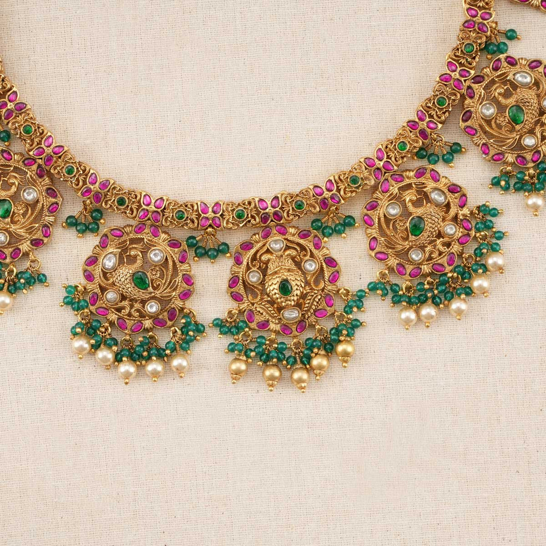 92.5 Silver, gold plated Bernia Nagas Short Necklace