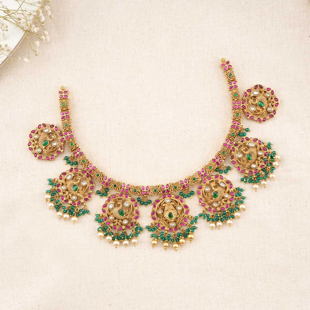 92.5 Silver, gold plated Bernia Nagas Short Necklace