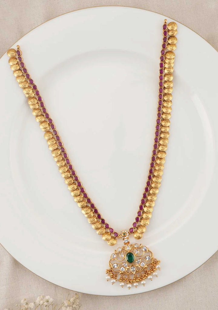 92.5 Vaibhavi Stone Long Necklace