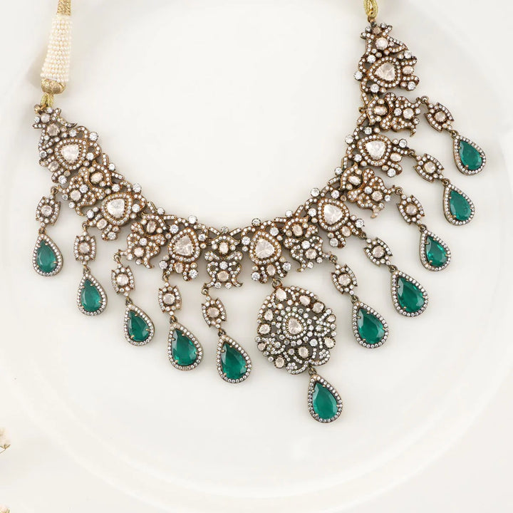 92.5 Nandhitha Victorian Necklace