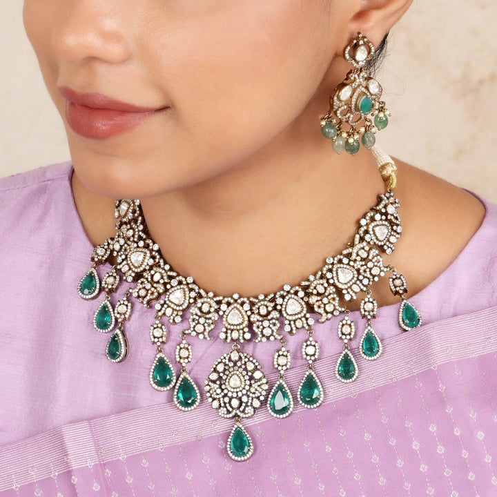 92.5 Nandhitha Victorian Necklace